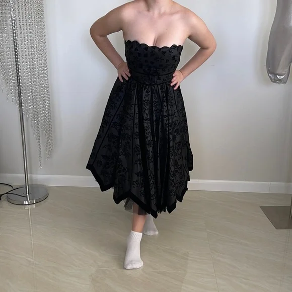 NWT! Betsy Johnson black dress size 8 fits S or size 6